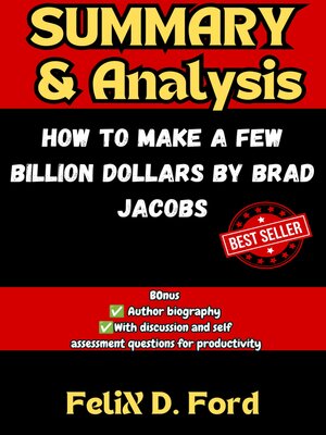 cover image of Summary of How to Make a Few Billion Dollars by Brad Jacobs